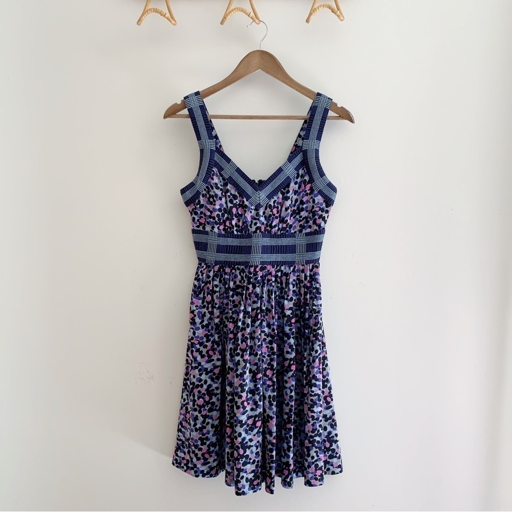Plenty by Tracy Reese Polka Dot Silk Sleeveless Dress Sz 4 Summer Cocktails - Picture 1 of 6